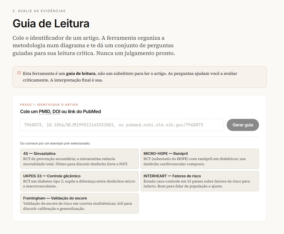 1. Cole o link do artigo que você quer ler.