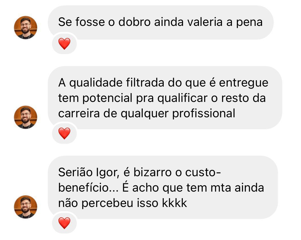 Depoimento de aluno do Interpretando Evidência