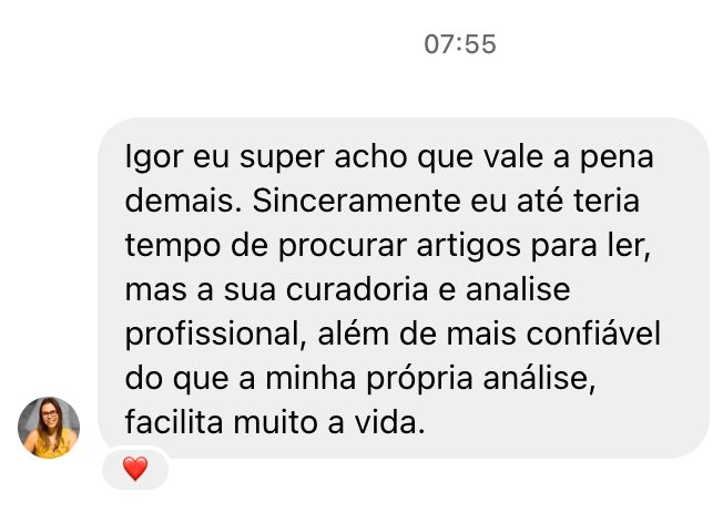 Depoimento de aluno sobre o Reviews