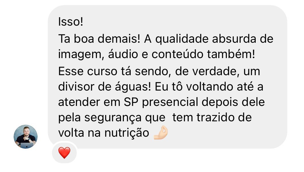 Depoimento de aluno do Interpretando Evidência